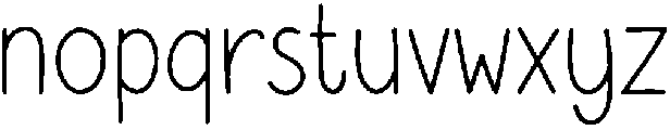Raccoon Regular otf (400) Font LOWERCASE