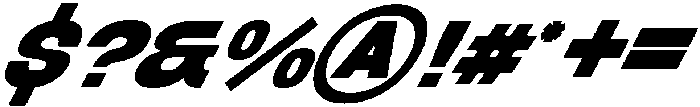 Racemans American Italic otf (400) Font OTHER CHARS