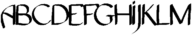 Rachel Regular otf (400) Font UPPERCASE