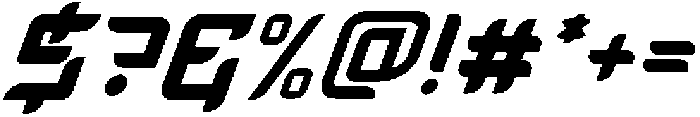 Racing Tech Italic otf (400) Font OTHER CHARS