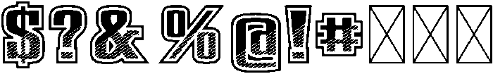 Racket Regular otf (400) Font OTHER CHARS