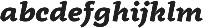 Radcliffe ExtraBold Italic otf (700) Font LOWERCASE