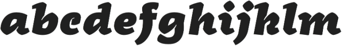 Radcliffe Heavy Italic otf (800) Font LOWERCASE