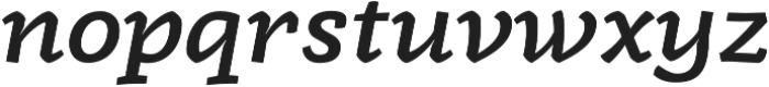 Radcliffe SemiBold Italic otf (600) Font LOWERCASE
