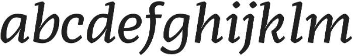 Radcliffe Text SemiBold Italic otf (600) Font LOWERCASE