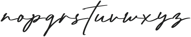 Radditya Signature otf (400) Font LOWERCASE