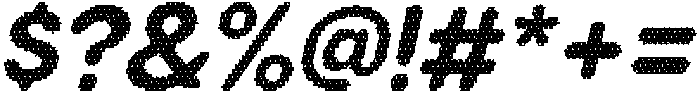 Radeil Rounded Disco Italic otf (400) Font OTHER CHARS