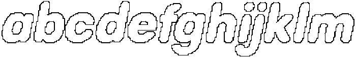 Radeil Rounded Pixel Outline otf (400) FONT