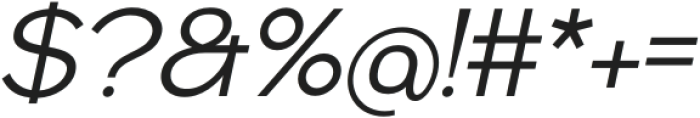 Radets Light Italic otf (300) Font OTHER CHARS