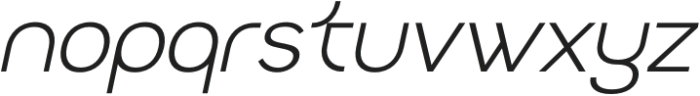 Radets Thin Italic otf (100) Font LOWERCASE