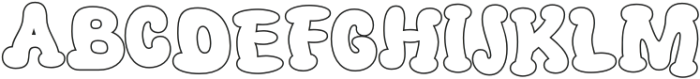 Radey Outline otf (400) Font UPPERCASE