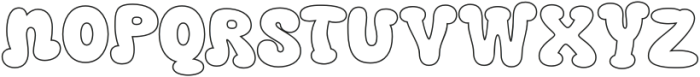 Radey Outline otf (400) Font UPPERCASE