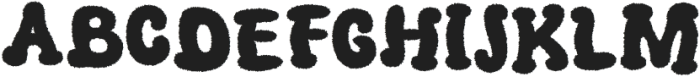 Radey Rough Regular otf (400) Font UPPERCASE