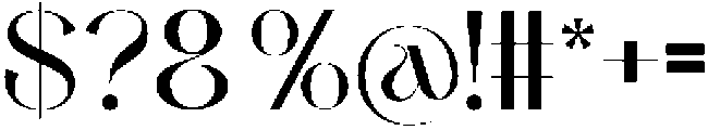 Radeyn otf (400) Font OTHER CHARS