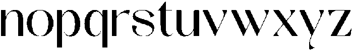 Radeyn otf (400) Font LOWERCASE