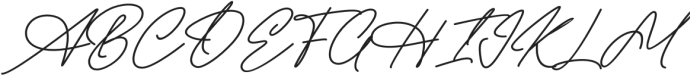 Radhion Signature otf (400) Font UPPERCASE