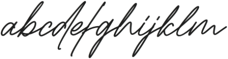 Radhion Signature otf (400) Font LOWERCASE