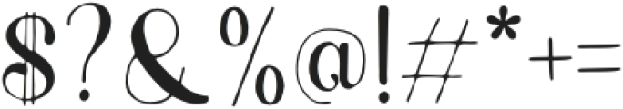 RadianceAutumn-Regular otf (400) Font OTHER CHARS
