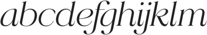 Radiant Charisma Italic ttf (400) Font LOWERCASE