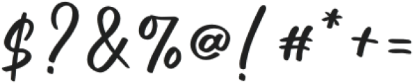 Radiant Signature otf (400) Font OTHER CHARS