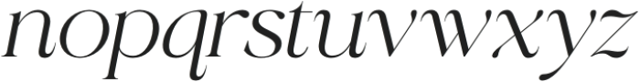 RadiantCharisma-Italic otf (400) Font LOWERCASE