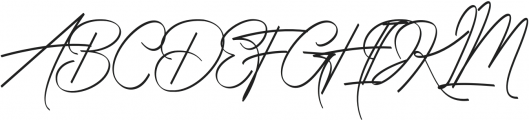 Radiantly Signature Regular otf (400) Font UPPERCASE