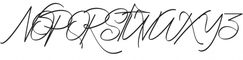 Radiantly Signature Regular otf (400) Font UPPERCASE