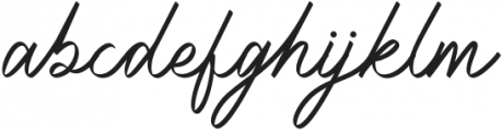 Radiantly Signature Regular otf (400) Font LOWERCASE
