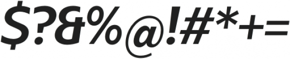 Radiate Sans SemiBold Italic otf (600) Font OTHER CHARS
