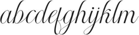 RadiateScript-Regular otf (400) Font LOWERCASE