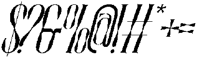 Radiation Structure Regular Italic otf (400) Font OTHER CHARS