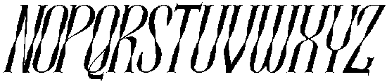 Radiation Structure Regular Italic otf (400) Font UPPERCASE