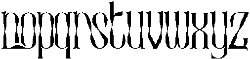 Radiation Structure Regular otf (400) Font LOWERCASE