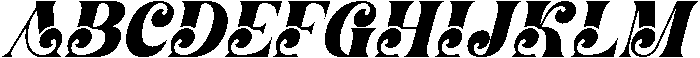 Radical Blending Italic otf (400) Font UPPERCASE