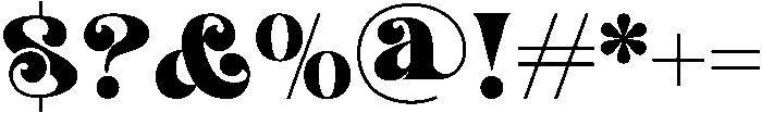 Radical Blending Regular otf (400) Font OTHER CHARS