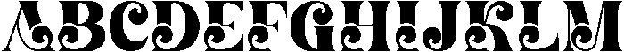 Radical Blending Regular otf (400) Font UPPERCASE