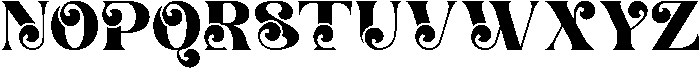 Radical Blending Regular otf (400) Font UPPERCASE