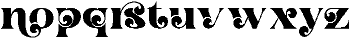 Radical Blending Regular otf (400) Font LOWERCASE