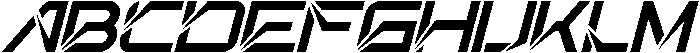 Radically Changed Italic otf (400) Font UPPERCASE