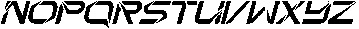 Radically Changed Italic otf (400) Font UPPERCASE
