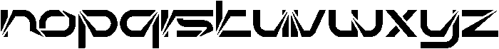 Radically Changed Regular otf (400) Font LOWERCASE