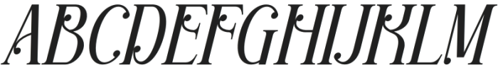 Radifie Italic otf (400) Font UPPERCASE