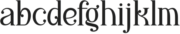 Radifie otf (400) Font LOWERCASE