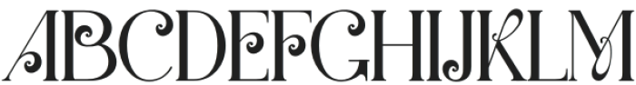 Radiker Regular otf (400) Font UPPERCASE