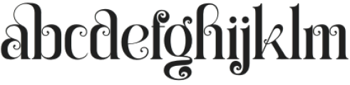 Radiker Regular otf (400) Font LOWERCASE