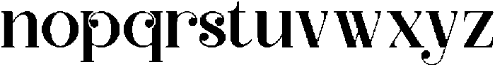Radisa Regular otf (400) Font LOWERCASE