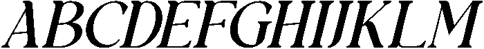 Radivelle Italic otf (400) Font UPPERCASE