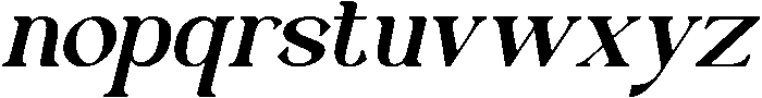 Radivelle Italic otf (400) Font LOWERCASE