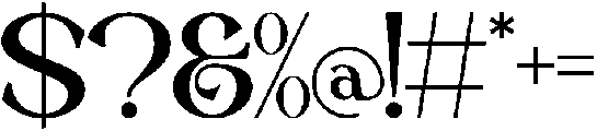 Radivelle otf (400) Font OTHER CHARS