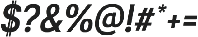 Radona Cond Bold Italic otf (700) Font OTHER CHARS